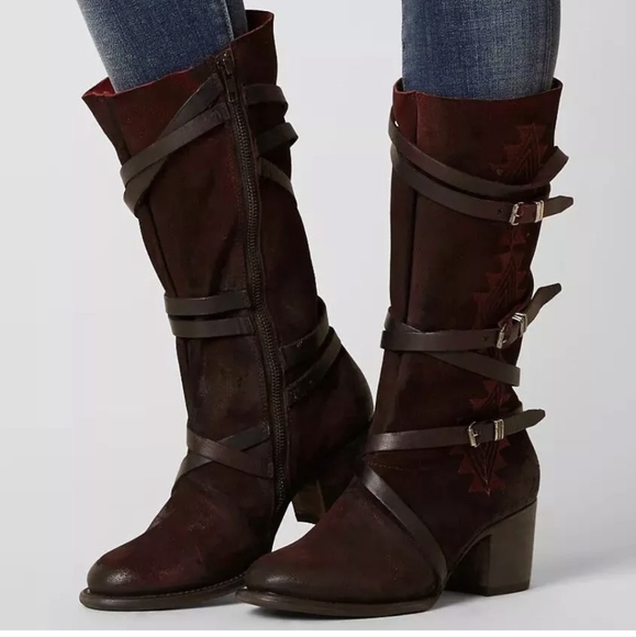 FreeBird COLIN Boot in Black Cherry size 8 - Picture 13 of 13